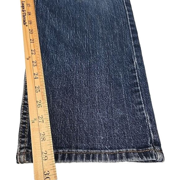 Levis 505 Mens Regular Fit Jeans Size 40x30 Straight Leg Denim Whiskered - Picture 6 of 9